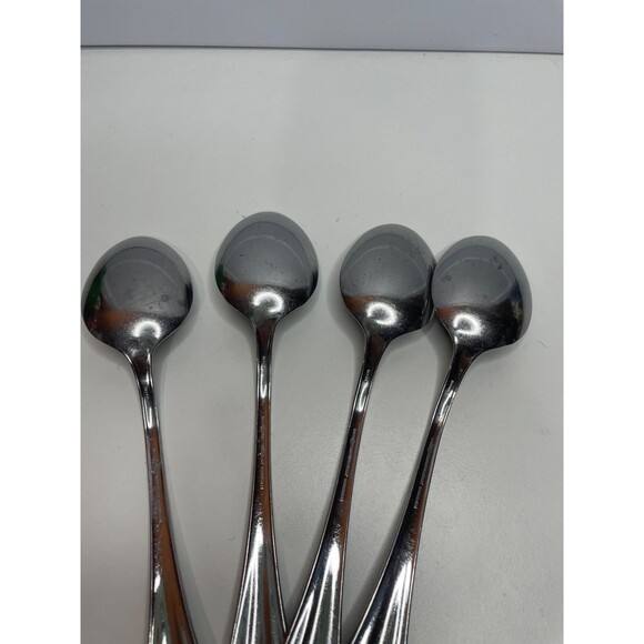 4 Reed & Barton SARAJEVO Stainless  Place/Oval Soup Spoons Select Flatware 7 1/8 - Picture 5 of 7
